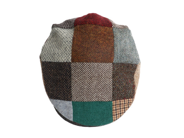 00s アイルランド製 オービス ツイード ウール パッチワーク ハンチング キャップ メンズ レディース L / 古着 オールド 帽子 キャスケット