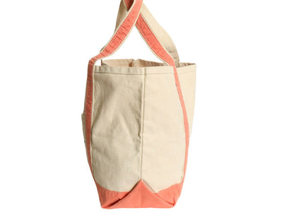 The Black Dog キャンバス トート バッグ MEDIUM / 古着 コットン オープントップ ハンドバッグ ツートン ドッグ キャラクター アニマル 犬