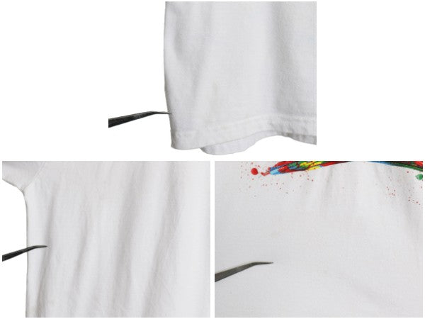 20SS USA製 シュプリーム グラフィック ペイント ロゴ プリント Tシャツ メンズ M 半袖Tシャツ アート ヘビーウェイト コットン カットソー