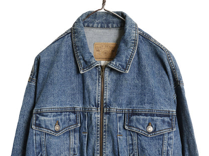 90s オールド ギャップ フルジップ デニム ジャケット メンズ XL / ジージャン トラッカー ブルゾン ジャンパー 70506 タイプ 大きいサイズ