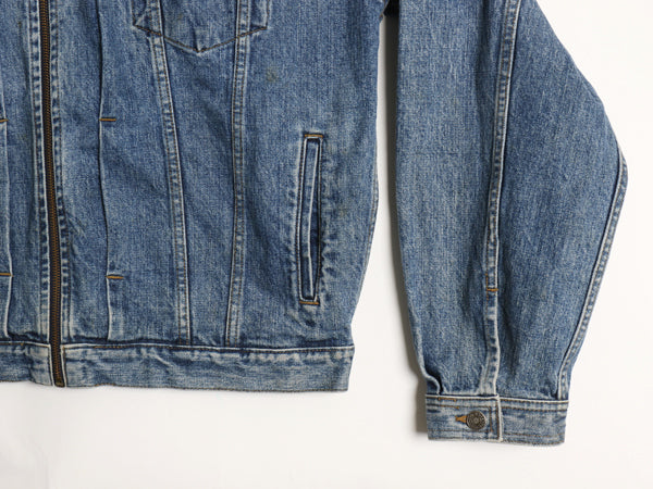 90s オールド ギャップ フルジップ デニム ジャケット メンズ XL / ジージャン トラッカー ブルゾン ジャンパー 70506 タイプ 大きいサイズ