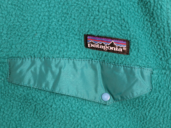90s パタゴニア スナップT メンズ M / オールド 91年製 旧タグ Rマーク アウトドア プルオーバー フリース ジャケット ターコイズ グリーン