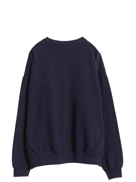 00s リー 2段 カレッジ プリント スウェット メンズ XL オールド トレーナー 裏起毛 アニマル キャラクター 大きいサイズ クルーネック 紺