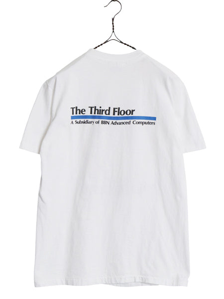 80s USA製 ★ ゴーストバスターズ パロディ イラスト プリント Tシャツ メンズ M / ヴィンテージ 企業 ムービー 映画 シングルステッチ 白