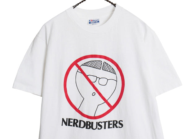80s USA製 ★ ゴーストバスターズ パロディ イラスト プリント Tシャツ メンズ M / ヴィンテージ 企業 ムービー 映画 シングルステッチ 白