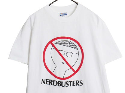 80s USA製 ★ ゴーストバスターズ パロディ イラスト プリント Tシャツ メンズ M / ヴィンテージ 企業 ムービー 映画 シングルステッチ 白
