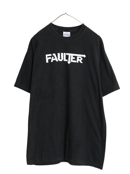 00sフォルター 両面 プリント Tシャツ メンズ L / オールド 当時物 バンド パンク ハードロック ロゴ パロディ ヘビーウェイト ヘインズ 黒