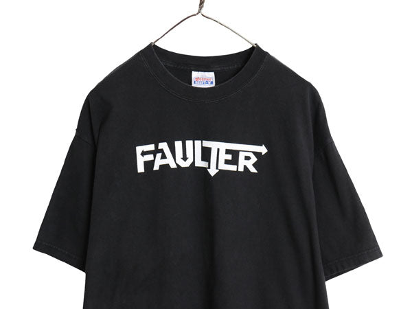 00sフォルター 両面 プリント Tシャツ メンズ L / オールド 当時物 バンド パンク ハードロック ロゴ パロディ ヘビーウェイト ヘインズ 黒