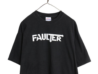 00sフォルター 両面 プリント Tシャツ メンズ L / オールド 当時物 バンド パンク ハードロック ロゴ パロディ ヘビーウェイト ヘインズ 黒