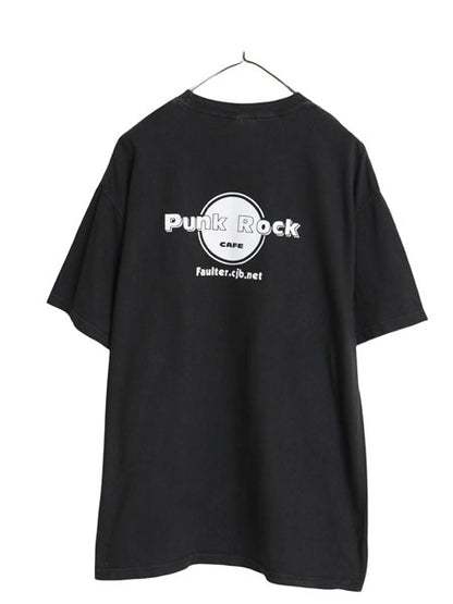 00sフォルター 両面 プリント Tシャツ メンズ L / オールド 当時物 バンド パンク ハードロック ロゴ パロディ ヘビーウェイト ヘインズ 黒