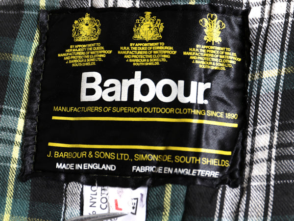 90s イギリス製 バブアー 中綿 キルティング ジャケット メンズ L / オールド ナイロン ハンティング シューティング ガンパッチ 3ワラント