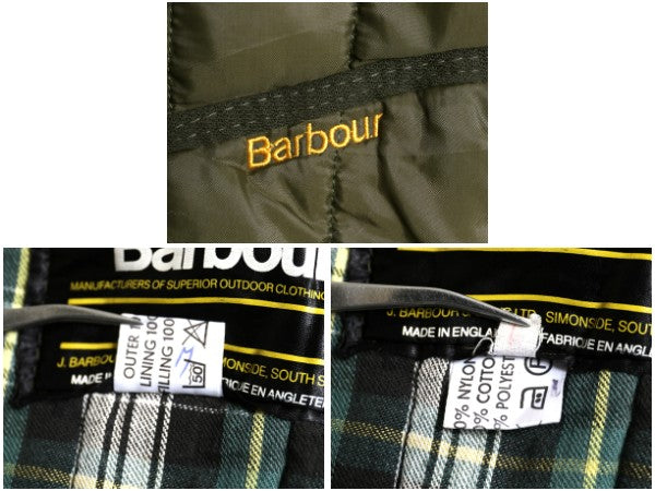 90s イギリス製 バブアー 中綿 キルティング ジャケット メンズ L / オールド ナイロン ハンティング シューティング ガンパッチ 3ワラント