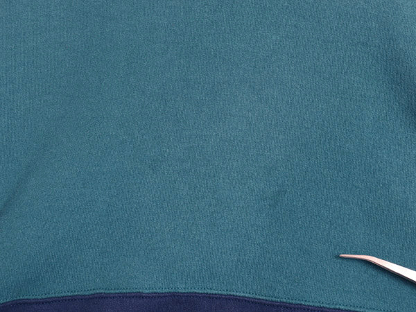 90s USA製 ヘインズ 無地 スウェット メンズ レディース L / オールド トレーナー 裏起毛 ツートン シンプル ターコイズ グリーン ネイビー