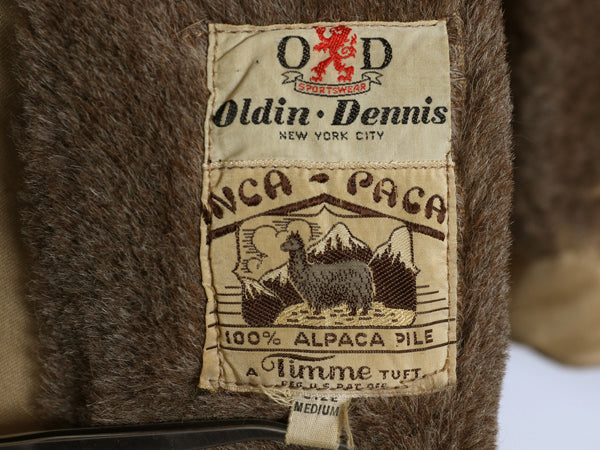 40s ★ Oldin Dennis アルパカ ライナー ハーフ コート メンズ M / ヴィンテージ カデット パーカー B-9 B-11 フライト ジャケット タイプ