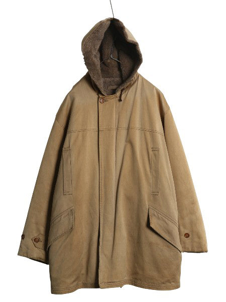 40s ★ Oldin Dennis アルパカ ライナー ハーフ コート メンズ M / ヴィンテージ カデット パーカー B-9 B-11 フライト ジャケット タイプ