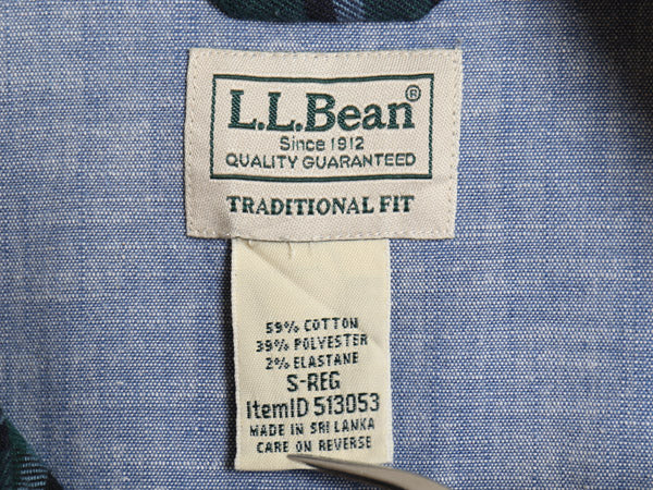 エルエルビーン チェック 長袖 フランネル シャツ メンズ S アウトドア TRADITIONAL FIT ネルシャツ コットン ストレッチ ブラックウォッチ