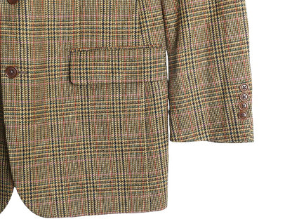 デッドストック USA製 ブルックスブラザーズ テーラード ジャケット メンズ L 程/ 新品 ウール カシミヤ ブレザー チェック マルチカラー