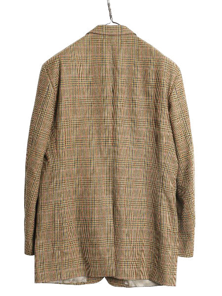 デッドストック USA製 ブルックスブラザーズ テーラード ジャケット メンズ L 程/ 新品 ウール カシミヤ ブレザー チェック マルチカラー