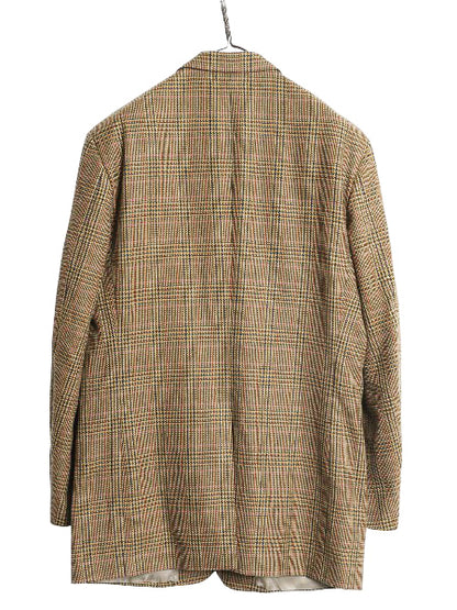 デッドストック USA製 ブルックスブラザーズ テーラード ジャケット メンズ L 程/ 新品 ウール カシミヤ ブレザー チェック マルチカラー