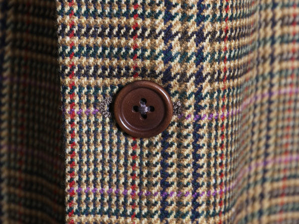 デッドストック USA製 ブルックスブラザーズ テーラード ジャケット メンズ L 程/ 新品 ウール カシミヤ ブレザー チェック マルチカラー