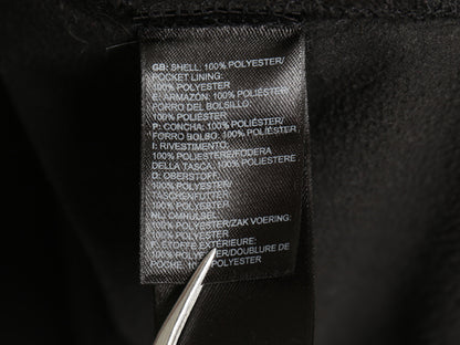 US企画 ノースフェイス フルジップ ソフトシェル ジャケット メンズ M アウトドア スムース ジャージ 素材 裏 フリース ハイネック 黒 薄手