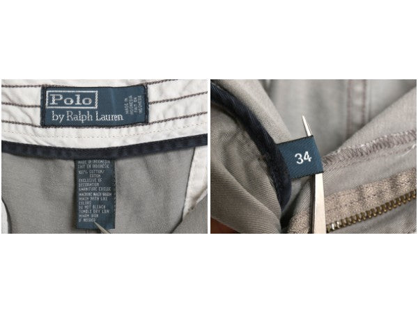 00s ポロ ラルフローレン カーゴ ショーツ メンズ 34 オールド 古着 ヴィンテージ 加工 ショートパンツ ミリタリー タイプ チノ M-65 M-51