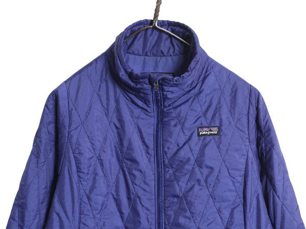 パタゴニア ナノ パフ ジャケット ガールズ XXL レディース M 程/ 古着 14年製 中綿 ナイロン キルティング フルジップ パッカブル ブルー