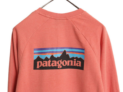 パタゴニア 両面 プリント ライトウェイト スウェット メンズ M / 18年製 アウトドア トレーナー 長袖Tシャツ ロンT バックプリント 裏起毛