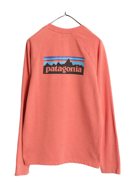 パタゴニア 両面 プリント ライトウェイト スウェット メンズ M / 18年製 アウトドア トレーナー 長袖Tシャツ ロンT バックプリント 裏起毛