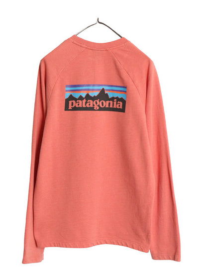 パタゴニア 両面 プリント ライトウェイト スウェット メンズ M / 18年製 アウトドア トレーナー 長袖Tシャツ ロンT バックプリント 裏起毛