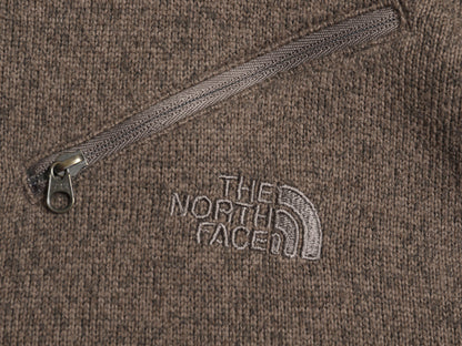ノースフェイス セーター フリース ハーフジップ メンズ M 古着 アウトドア 裏起毛 プルオーバー ジャケット ブルゾン ハイネック ブラウン