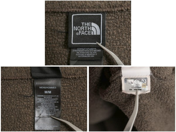 ノースフェイス セーター フリース ハーフジップ メンズ M 古着 アウトドア 裏起毛 プルオーバー ジャケット ブルゾン ハイネック ブラウン