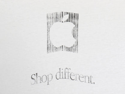 90s 00s ★ アップル ロゴ プリント Tシャツ メンズ XL オールド 企業物 Shop different 当時物 コンピューター グラフィック イラスト 白