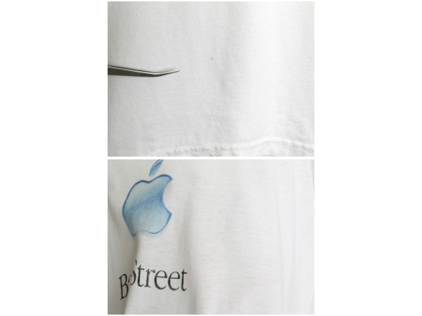 90s 00s ★ アップル ロゴ プリント Tシャツ メンズ XL オールド 企業物 Shop different 当時物 コンピューター グラフィック イラスト 白