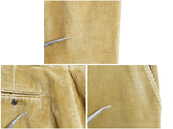80s USA製 ブルックスブラザーズ 太畝 コーデュロイ パンツ 実寸 34 28 / ヴィンテージ ノータック スラックス ストレート ボトムス コーズ