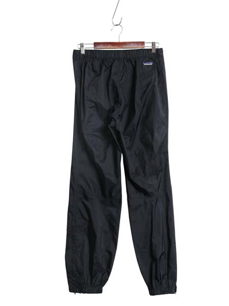 00s パタゴニア スーパーセル パンツ メンズ S 03年製 オールド アウトドア ナイロン レインパンツ オーバーパンツ ボトムス 防水 撥水 黒 