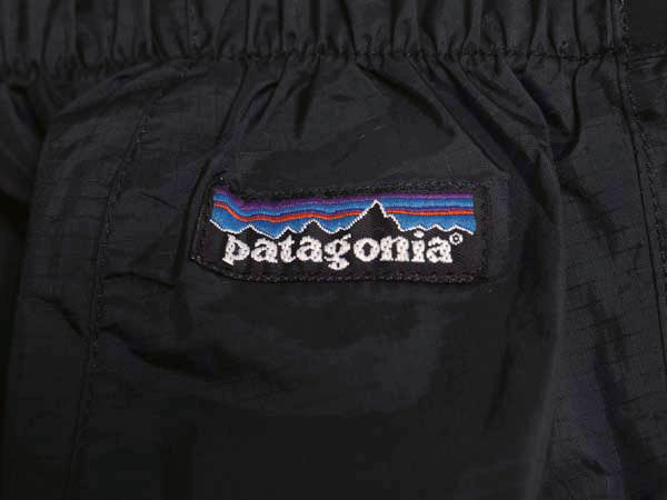 00s パタゴニア スーパーセル パンツ メンズ S 03年製 オールド アウトドア ナイロン レインパンツ オーバーパンツ ボトムス 防水 撥水 黒 