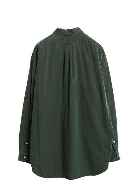 90s ラルフローレン 長袖 ボタンダウン シャツ メンズ L / オールド ポロ 長袖シャツ ワンポイント コットン チノ シンプル ワイシャツ 緑