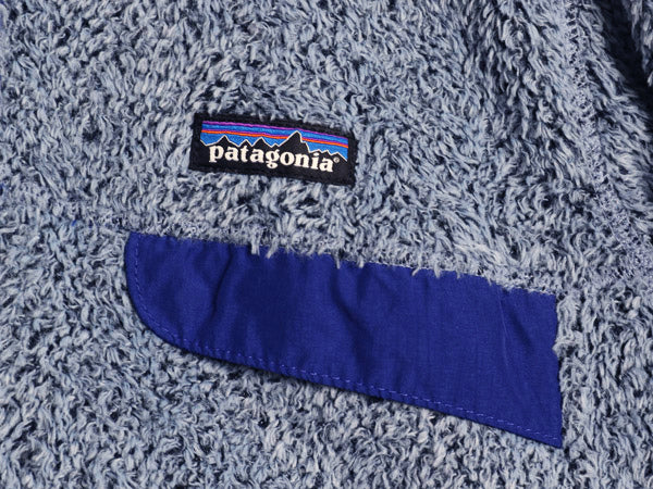 パタゴニア リツール スナップT プルオーバー ジャケット レディース L 古着 14年製 フリース アウトドア ブルゾン ハイネック シンプル 青
