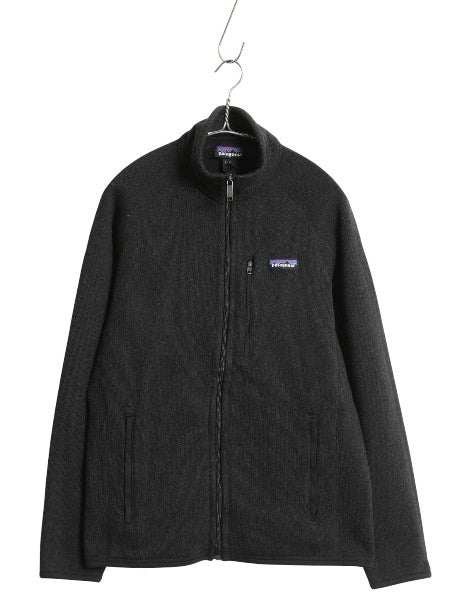 パタゴニア ベターセーター ジャケット メンズ S / 18年製 フリース セーター フルジップ ブルゾン ハイネック アウトドア ワンポイント 黒