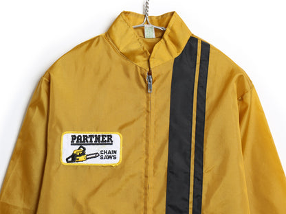 デッドストック 70s Louisville ナイロン レーシング ジャケット メンズ S ヴィンテージ ジャンパー ブルゾン ワンポイント ワッペン 企業