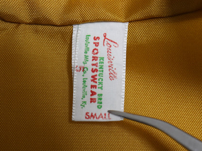 デッドストック 70s Louisville ナイロン レーシング ジャケット メンズ S ヴィンテージ ジャンパー ブルゾン ワンポイント ワッペン 企業