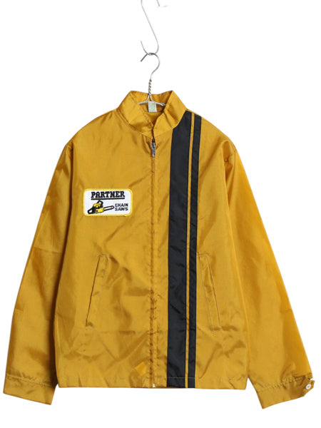 デッドストック 70s Louisville ナイロン レーシング ジャケット メンズ S ヴィンテージ ジャンパー ブルゾン ワンポイント ワッペン 企業