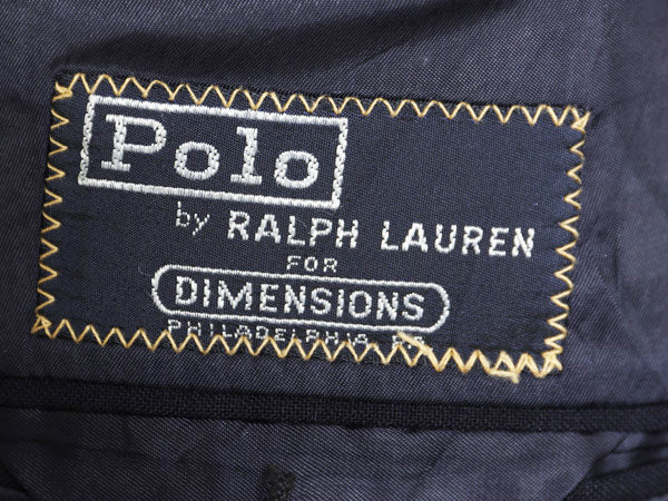 70s USA製 ポロ ラルフローレン テーラード ジャケット メンズ S 程/ ヴィンテージ スーツ ブレザー サマー ウール 紺ブレ 素材 きれいめ