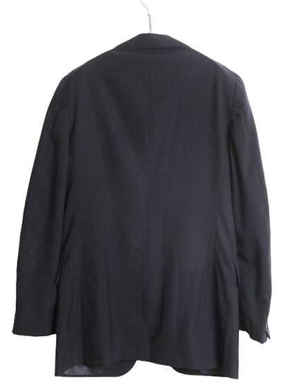 70s USA製 ポロ ラルフローレン テーラード ジャケット メンズ S 程/ ヴィンテージ スーツ ブレザー サマー ウール 紺ブレ 素材 きれいめ