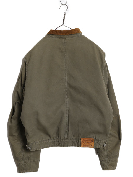 80s USA製 ★ ポロ ラルフローレン ダック トラッカー ジャケット メンズ L 古着 ヴィンテージ ワーク ブランケット ライナー付き コットン