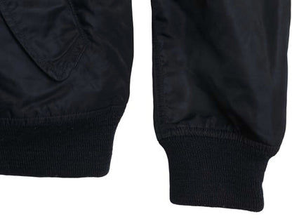 ポロ ラルフローレン MA-1 タイプ フライト ジャケット メンズ L ナイロン サテン ミリタリー エアフォース フルジップ ブルゾン ボンバー