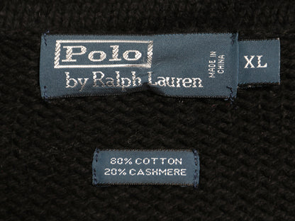 90s ポロ ラルフローレン ノルディック ニット セーター メンズ XL オールド ショールカラー コットン カシミヤ プルオーバー 大きいサイズ