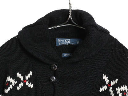 90s ポロ ラルフローレン ノルディック ニット セーター メンズ XL オールド ショールカラー コットン カシミヤ プルオーバー 大きいサイズ