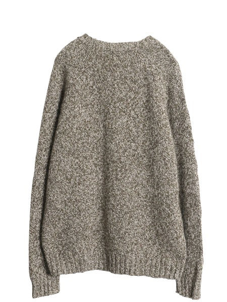 00s エルエルビーン ニット セーター メンズ L 程/ オールド アウトドア ウール 長袖ニット クルーネック 無地 ミドルゲージ マルチカラー